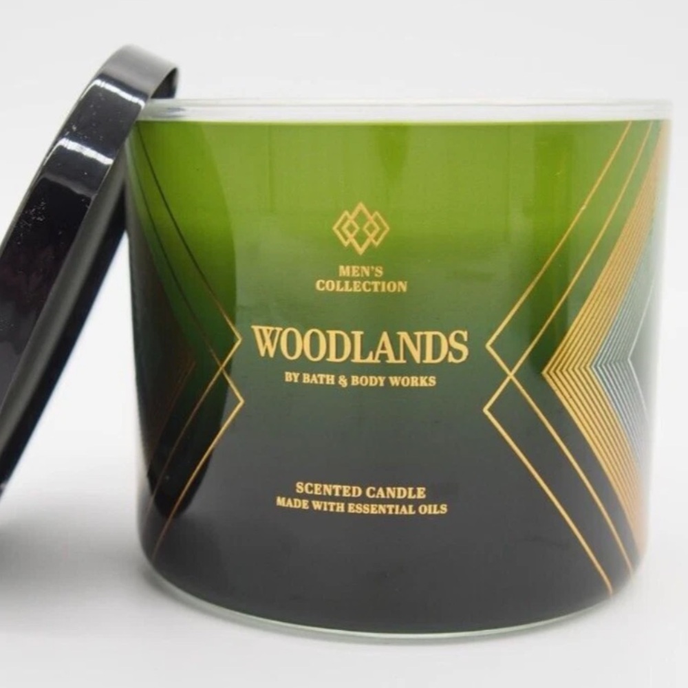 Bath & Body Works Men's Collection Woodlands 3-wick Scented Candle 14.5 oz New! - Picture 13 of 14